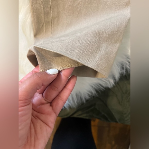 Babaton Aritzia Bi-Stretch ankle slim leg pants size 10 color tan - Picture 8 of 9